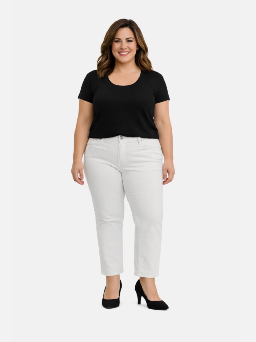 Levi's Trendy Plus Size Classic Straight Leg Simply White Jeans Size 24W NWT.